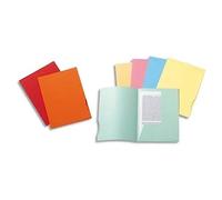 Exacompta Super 250 pack di 50 cartelline per A4 2 alette 24 x 32 cm, colori assortiti