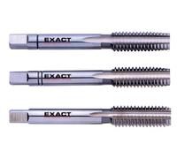Exact 1610020 kit maschi a mano 3 parti metrica m8 1.25 mm taglio destrorso din