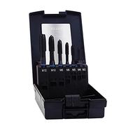 Exact 42305 - Maschio a macchina, set M3-12 in HSS Co 5, forma B, 7 pezzi, DIN 371/376 con manuale Filettatura