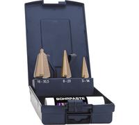 Kit punte coniche allargafori 3 parti 14 mm 4 20 16 30 5 hss