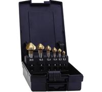 Exact 5567 Kegelsenkersatz 90° HSS TiN 6,3-20,5mm DIN335C plus6 0 Kit svasatori