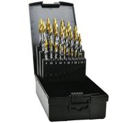 Exact 74562 HSS TIN-TIP Punta a spirale 1 mm, 1.5 mm, 2 mm, 2.5 mm, 3 mm, 3.5
