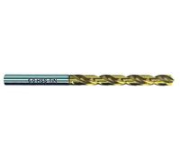 Exact - Punta HSS elicoidali 9,3 mm 32608 Lunghezza Totale 125 mm Lucido, Tin DIN 338 Manico cilindrico 10 St.