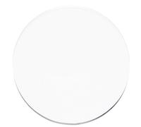 ExactMade - Set di 2 tovagliette trasparenti, realizzate negli Stati Uniti, sicure, rotonde da 38 cm, in vinile liscio ultra trasparente, spessore 2 mm, tovagliette in vinile facile da pulire,