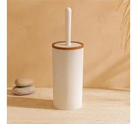 exagonshop Portascopino a Pavimento in plastica Bianco London