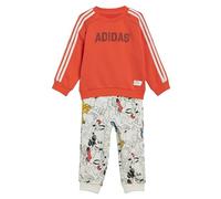 Tuta adidas x Disney Mickey Mouse Crewneck and Jogger Bright Red / Off White / Black 0-3M