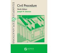 Joseph W Glannon Examples & Explanations for Civil Procedure (Tascabile)