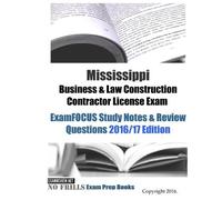 Examreview Mississippi Business & Law Construction Contractor Licens (Tascabile)