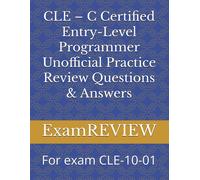 ExamREVIEW Mr M CLE - C Certified Entry-Level Programmer Unofficial (Tascabile)