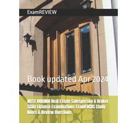 ExamREVIEW WEST VIRGINIA Real Estate Salesperson & Broker State Lice (Tascabile)