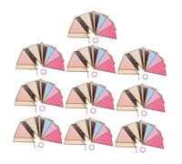 EXAOMBLE 10 Pezzi Bandierine Triangolari Multicolore Decorazioni per Feste e Classi Striscione Festone Resistente Interni e Esterni