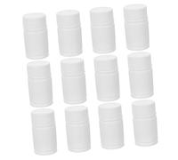 EXAOMBLE 12 Pezzi Hdpe Flaconi Solidi 20ml con Tappo a Vite | Anti-perdita, per Campioni e Medicinali, Formato Compatto per Conservazione e Trasporto