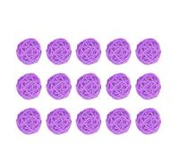 EXAOMBLE 15 Palline Intrecciate in Plastica da 5 Cm Resistenti per Decorazioni Natalizie e Fai da Te, per Ufficio, caffè e Addobbi Creativi Semplici