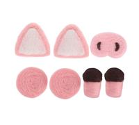 EXAOMBLE 1set Accessori Peluche Maialino Orecchie Naso e Gambe per Creazioni Fai da Te Kit di Artigianato per Favorisce La creatività e Gioco Immaginativo