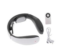 EXAOMBLE 1set Massaggiatore Cervicale Portatile Ricarica Elettrica Dispositivo Per Benessere Del Collo Con Modalità Di Massaggio e Calore Per Alleviare La Fatica e Migliorare La