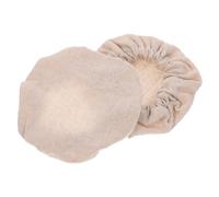 EXAOMBLE 2 Pezzi Copri Barattoli in Stoffa Riutilizzabili Beige, Coperchio per Contenitore Cucina che Mantiene Freschi Frutta Secca e Alimenti