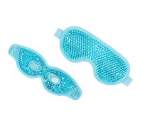 EXAOMBLE 2 Pezzi Maschere Occhi Ghiaccio Riutilizzabili, Sacchetti Freddi in Gel Pvc per Occhi, Allevia Affaticamento e Gonfiore, per Viaggi e Uso Quotidiano