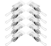 EXAOMBLE 20 Mollette in Acciaio Resistente con Rivestimento Antiscivolo Morsetti Robusti per Abiti e Trapunte Clip Multiuso per Bucato e Viaggi Set da 20 Pezzi per Uso Domestico e