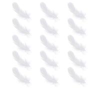EXAOMBLE 200 Pezzi Piume Bianche per Decorazioni Matrimonio e Feste, Piume di Cigno Delicate per Fai da Te e Composizioni Floreali, Dimensioni 7-12cm