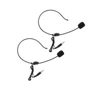 EXAOMBLE 2pezzi Microfono Con Filo Gancio Auricolare Amplificatore Vocale Professionale Direzionale Per Insegnanti Oratori Con Connessione Diretta Al Laptop e Alta Affidabilità