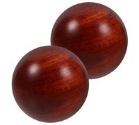 EXAOMBLE 2pezzi Palla di Legno da Palla Pratica per Allenamento Manuale e Stretching Muscolare Realizzata in Legno Resistente per Esercizi Manuali e Miglioramento della Forza Manuale