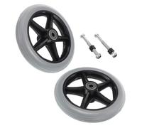 EXAOMBLE 2pezzi Ruote Anteriori Per Sedia Rotelle Da Ruote Direzionali Leggere e Facili Da Installare Per Superare Ostacoli e Migliorare La Mobilità Ambienti Esterni