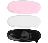 EXAOMBLE 3 Pezzi Vassoio per Polvere per Unghie alla Francese in Plastico Compatto, Kit per Manicure Accessori per Riciclo Polvere, Facile da Pulire per Servizi Mobili