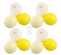 EXAOMBLE 30pezzi Palloncini Gialli e Chiari in Lattice Resistente Palloncini Glitterati Giallo per Festa Compleanno Tema Girasole e Shower Confezione Nastro Inclusi
