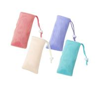 EXAOMBLE 4pezzi Sacchetti Per Sapone Esfolianti Sacchetti Da Doccia Per Sapone Solido Pouch Per Loofah Con Corda Per Ricca e Pulizia Versatile