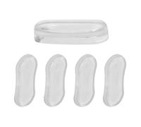 EXAOMBLE 5 Pezzi Paracolpi in Silicone per Coperchio Wc, Guarnizioni Antiscivolo e Ammortizzatori Silenziosi per Protezione e Durata del Sedile