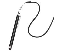 EXAOMBLE 5 Pezzi Penna Capacitiva per Schermo Touch da 9mm in Silicone e Metallo, Leggera con Cordino Anti-smarrimento per Disegno e Scrittura su Telefono e Tablet