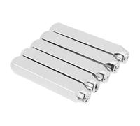 EXAOMBLE 5 Pezzi Set di Punzoni in Acciaio per Timbri Lettere e Simboli, Resistente e Facile da Usare, per Lavorazioni su Ottone e Legno, per Progetti Handmade e Compleanni