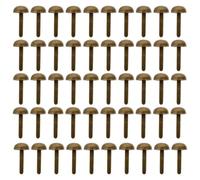 EXAOMBLE 50 Pezzi Chiodini Decorativi in Ferro Punta Rotonda Oro per Fai da Te, Accessori Pratici per Scrapbooking e Lavori Artigianali su Carta