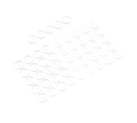 EXAOMBLE 50pezzi Supporti Silicone Per Orecchini Dischi Trasparenti Per Stabilizzare Orecchini Sventolanti e Prevenire Cicatrici Compatibili Con Tutti Tipi