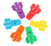 EXAOMBLE 6 Pezzi Apriscatole Manuale Leggero in Plastico Design Multifunzionale e Aspetto Elegante, per Campeggio e Viaggi, Strumento Pratico per Aprire Lattine e Bottiglie
