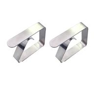 EXAOMBLE 6pezzi Clip Fermatovaglia in Acciaio Inossidabile Regolabile, Antivento e Facile da Usare, per Tavoli di Ristoranti e Feste