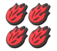 EXAOMBLE Ammortizzatori Rosso Racchetta da Tennis per in Silicone 4 Design Leggero e Assorbimento Shock Migliorato per Allenamenti e Competizioni