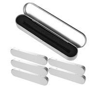 EXAOMBLE Astuccio in Latta Portapenne e Organizer Multifunzione Per Studenti e Insegnanti, Fodera Protettiva in Spugna, Compatto e Resistente Per Uso Quotidiano a Scuola e Ufficio, Set Da 6 Pezzi