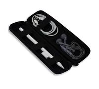 EXAOMBLE Astuccio Rigido Zipper in Eva Trasparente Protezione Per Penne Executive Stilografiche e Penne Sfera Con Scomparti Multifunzionali Leggero e Resistente