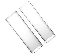 EXAOMBLE Bicchieri da Cocktail Design Creativo e Facile da Usare da 600ml in Vetro Set 2 Forma e Quadrata per Wedding e Discos Riutilizzabile