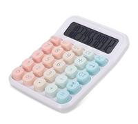 EXAOMBLE Calcolatrice di Base Compatta Display Grande, Multi-funzione in Plastica, Design Adorabile ed Estetico per Studenti e Uso da Scrivania