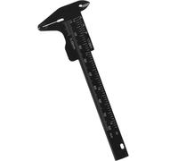 EXAOMBLE Calibro Precisa Sopracciglia per Professionale Plastica e in Nera 80mm Righello Scorrevole Misurazione Chiara della Distanza tra