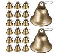 EXAOMBLE Campanelli in Metallo Mini 40 Pezzi Campanelle Decorative Piccole da Appendere per Lavoretti Natalizi e Decorazioni per Porte e Feste