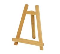 EXAOMBLE Cavalletto in Legno Mini a Telaio A-frame Nero da 28cm, Supporto Portatile per Esposizione di Fotografie e Opere D'arte, per Studenti e Artisti Principianti