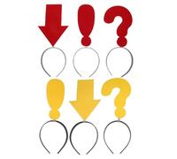 EXAOMBLE Cerchietti per Chioma Divertenti 6 Pezzi Freccia, Accessori per Feste di Compleanno in Plastica e Feltro, Compatibili Tutte le Acconciature e Mantengono la Forma