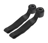 EXAOMBLE Cinghie per Allenamento alla Porta 2 Pezzi in PVC Nero, Fascia Elastica da Indossare sopra la Porta Ancoraggio Rinforzato, Accessori per Palestra per Esercizi di Fitness a Casa