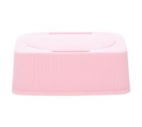 EXAOMBLE Contenitore in Pp Umidificate Porta Salviette Coperchio a Ribalta Rosa, Compatto e Antipolvere, per Ufficio e Bagno, per Genitori e Donne