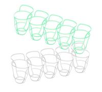 EXAOMBLE Copertura Rete Sospesa Per Bottiglia Di Infusione 20 Pezzi, Coperture Flacone Soluzione Salina in Plastica Riutilizzabili, Supporto Gancio Per Flebo Uso Medico e Domestico