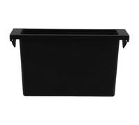 EXAOMBLE Cornice Pannello Din Singolo Nero in Plastico per Cruscotto Auto con Organizzatore Efficiente e Installazione Facile per Radio e Lettore CD