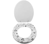 EXAOMBLE Cuscino Copri Asse Water in Pvc e Silicone per Sedile Wc Morbido e Lavabile Riutilizzabile a Forma di Fiore, per Bagno Elegante e Confortevole